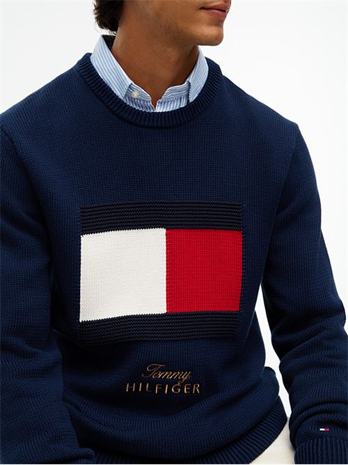 gifting flag crew neck sweater TOMMY HILFIGER | MW0MW44816DCC